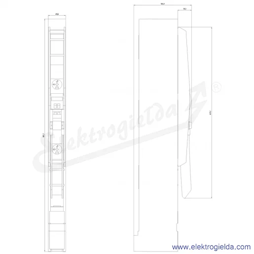 Rysunek wymiarowy Rysunek wymiarowy