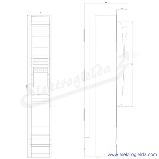 Rysunek wymiarowy Rysunek wymiarowy