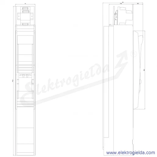 Rysunek wymiarowy Rysunek wymiarowy