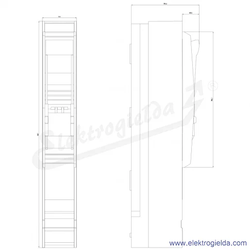 Rysunek wymiarowy Rysunek wymiarowy