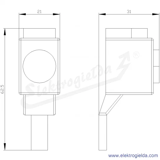 Rysunek wymiarowy Rysunek wymiarowy