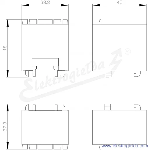 Rysunek wymiarowy Rysunek wymiarowy