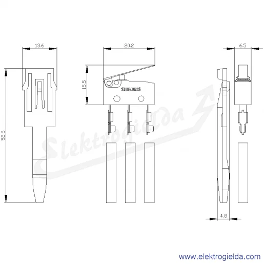 Rysunek wymiarowy Rysunek wymiarowy