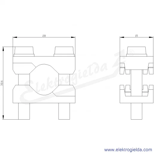 Rysunek wymiarowy Rysunek wymiarowy