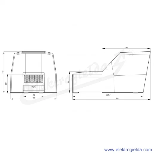 Rysunek wymiarowy Rysunek wymiarowy