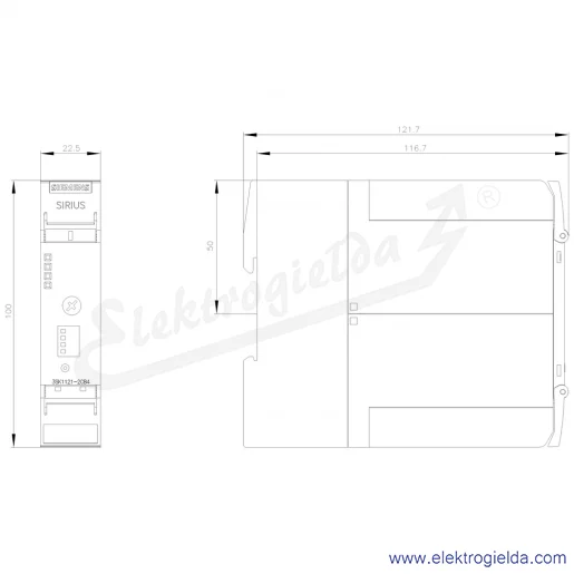 Rysunek wymiarowy Rysunek wymiarowy