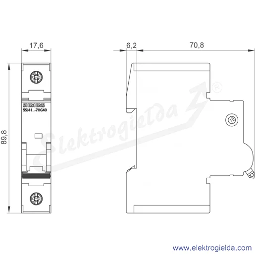 Rysunek wymiarowy Rysunek wymiarowy