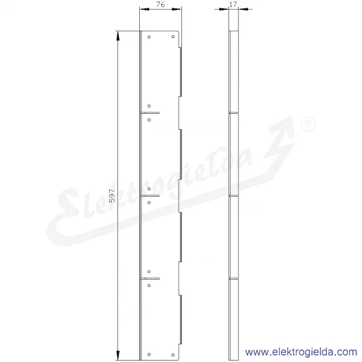 Rysunek wymiarowy Rysunek wymiarowy