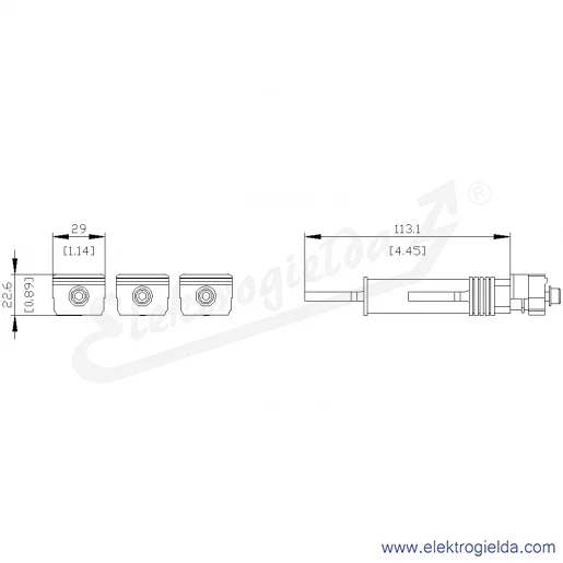 Rysunek wymiarowy Rysunek wymiarowy