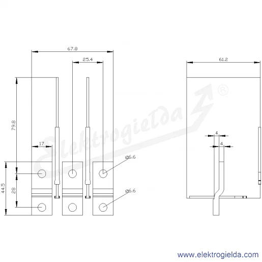 Rysunek wymiarowy Rysunek wymiarowy