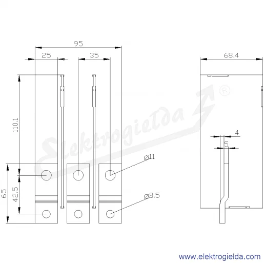 Rysunek wymiarowy Rysunek wymiarowy