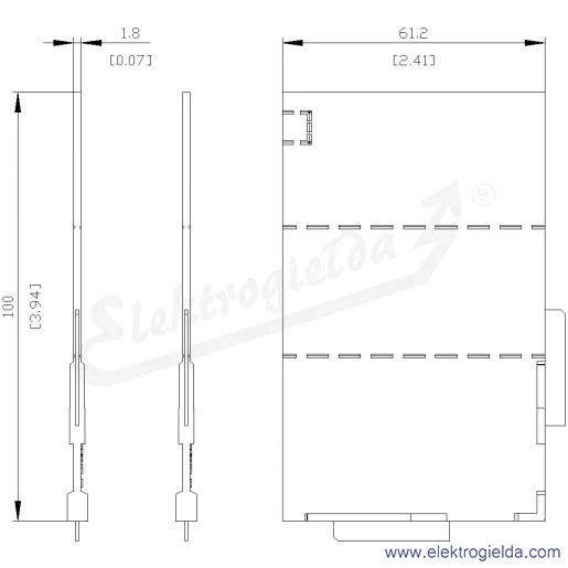 Rysunek wymiarowy Rysunek wymiarowy