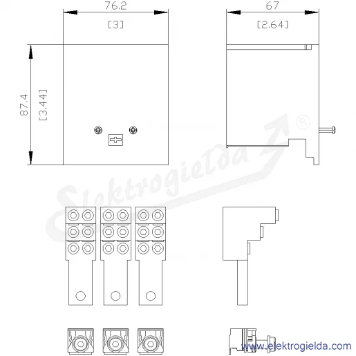 Rysunek wymiarowy Rysunek wymiarowy
