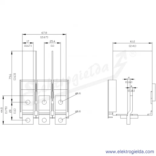 Rysunek wymiarowy Rysunek wymiarowy