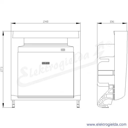 Rysunek wymiarowy Rysunek wymiarowy