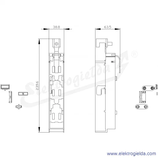 Rysunek wymiarowy Rysunek wymiarowy