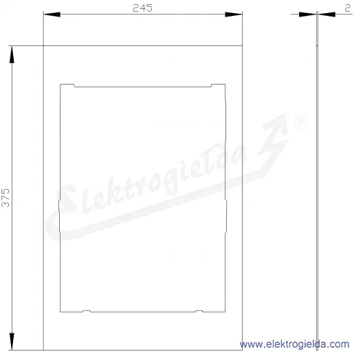 Rysunek wymiarowy Rysunek wymiarowy