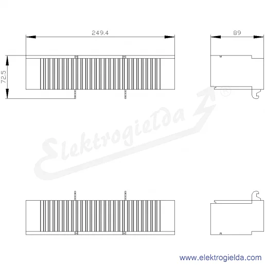 Rysunek wymiarowy Rysunek wymiarowy