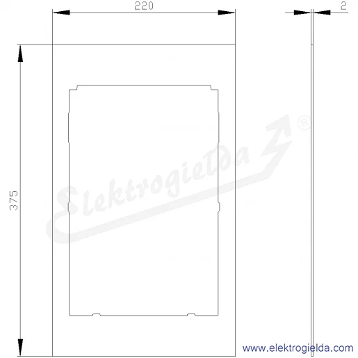 Rysunek wymiarowy Rysunek wymiarowy