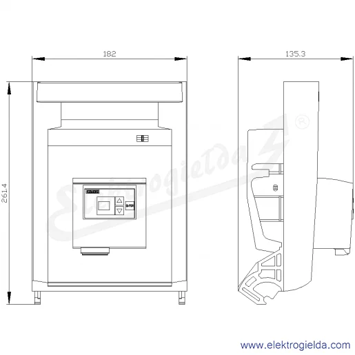 Rysunek wymiarowy Rysunek wymiarowy