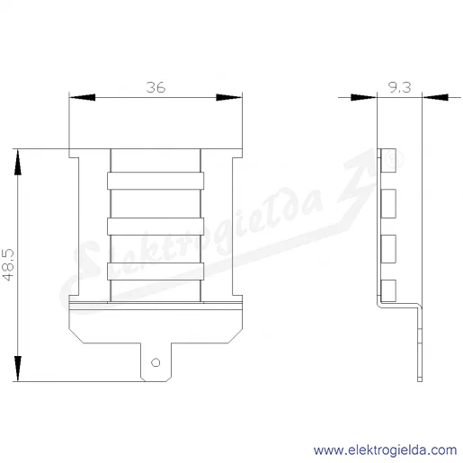 Rysunek wymiarowy Rysunek wymiarowy