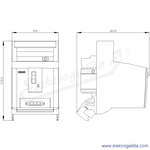 Rysunek wymiarowy Rysunek wymiarowy