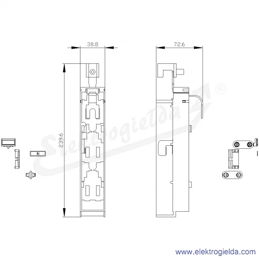 Rysunek wymiarowy Rysunek wymiarowy