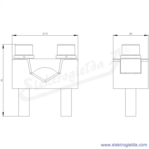 Rysunek wymiarowy Rysunek wymiarowy