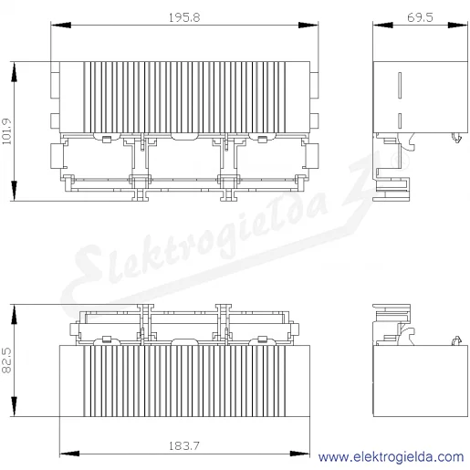Rysunek wymiarowy Rysunek wymiarowy