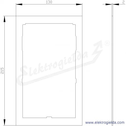 Rysunek wymiarowy Rysunek wymiarowy