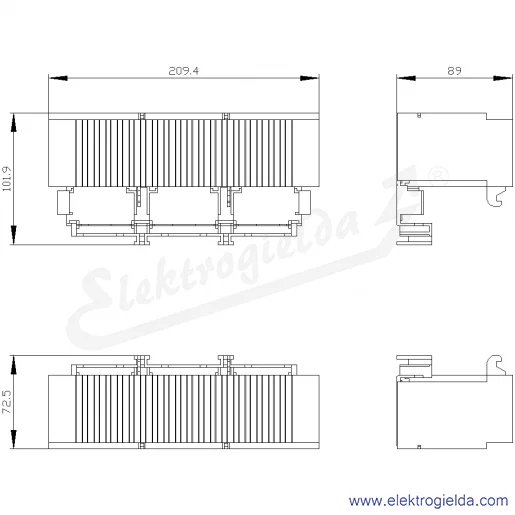 Rysunek wymiarowy Rysunek wymiarowy