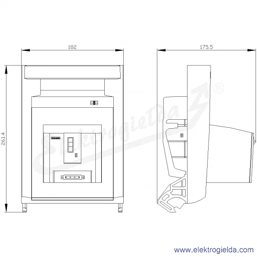 Rysunek wymiarowy Rysunek wymiarowy