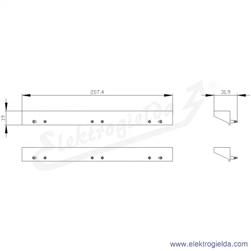 Rysunek wymiarowy Rysunek wymiarowy