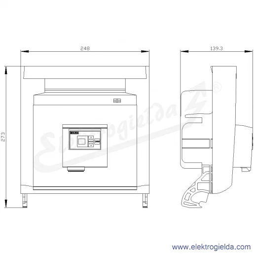Rysunek wymiarowy Rysunek wymiarowy