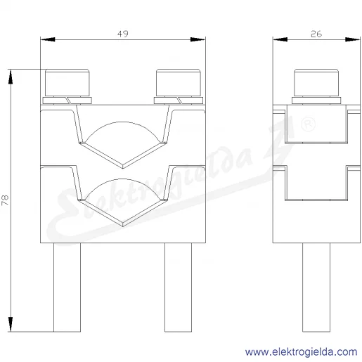 Rysunek wymiarowy Rysunek wymiarowy