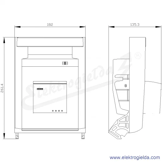 Rysunek wymiarowy Rysunek wymiarowy
