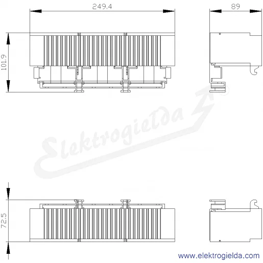 Rysunek wymiarowy Rysunek wymiarowy