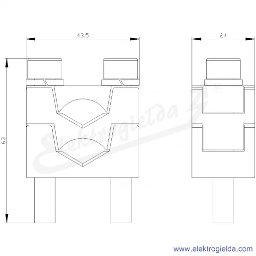 Rysunek wymiarowy Rysunek wymiarowy