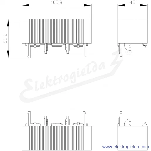 Rysunek wymiarowy Rysunek wymiarowy