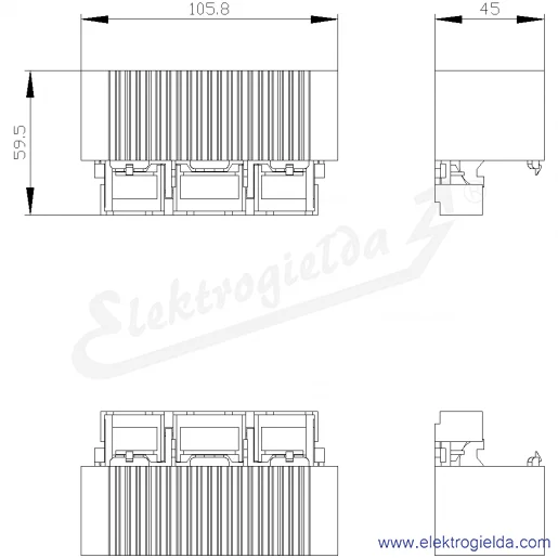 Rysunek wymiarowy Rysunek wymiarowy