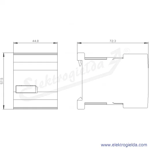 Rysunek wymiarowy Rysunek wymiarowy
