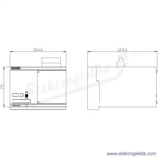 Rysunek wymiarowy Rysunek wymiarowy
