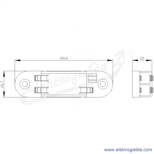Rysunek wymiarowy Rysunek wymiarowy