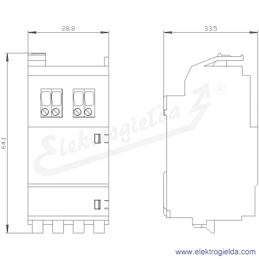 Rysunek wymiarowy Rysunek wymiarowy