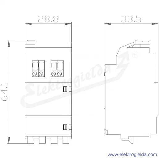 Rysunek wymiarowy Rysunek wymiarowy