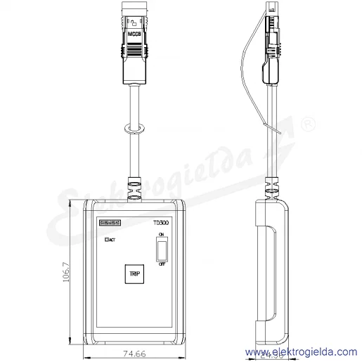 Rysunek wymiarowy Rysunek wymiarowy