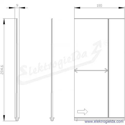 Rysunek wymiarowy Rysunek wymiarowy