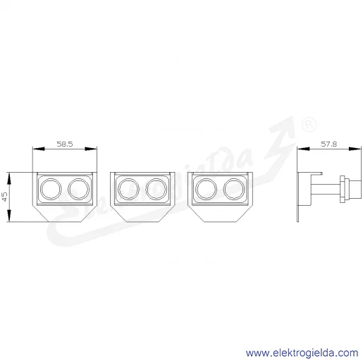 Rysunek wymiarowy Rysunek wymiarowy