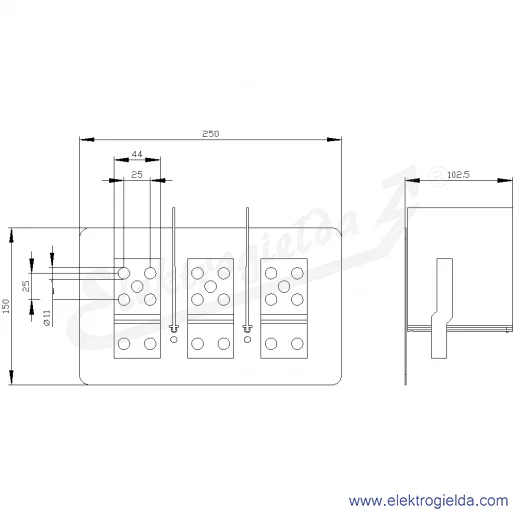Rysunek wymiarowy Rysunek wymiarowy
