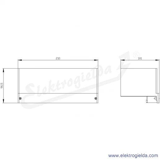 Rysunek wymiarowy Rysunek wymiarowy